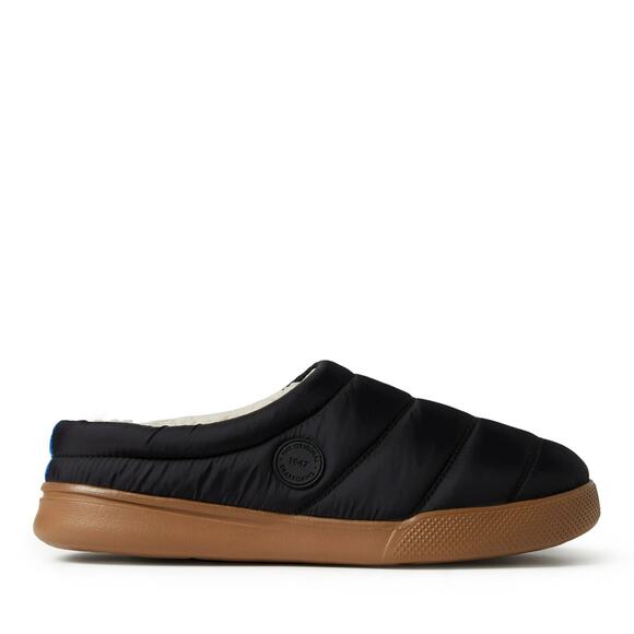 Dearfoams Men Andre Slip On Lightweight Clog Slipper Size US L 11-12 Black Nylon - Picture 2 of 5